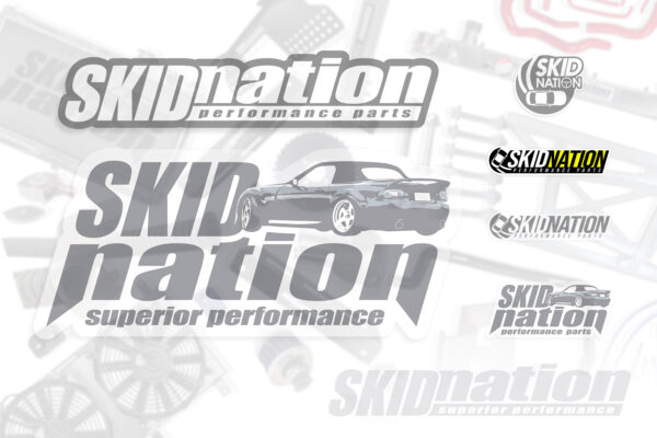 skidnation logo colour sticker