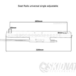 Seat Rails universal single adjustable