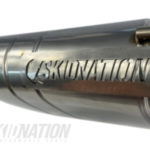 MX-5 NB Stainless Cat-Back Exhaust SkidNation Logo Detail