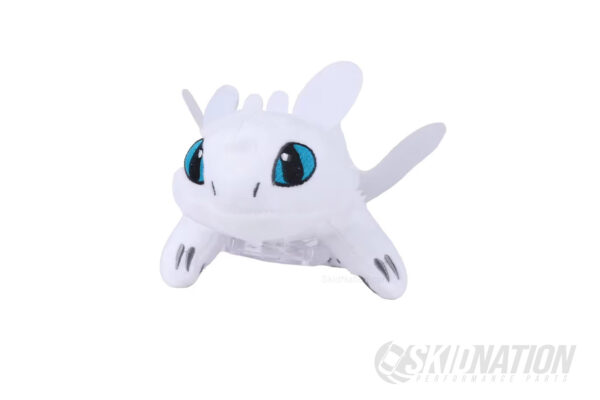 Stuffed Toothless Dragon Car Accessory white