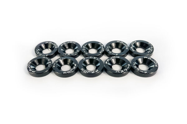 M6 Washers and Bolts Low Rise - Black