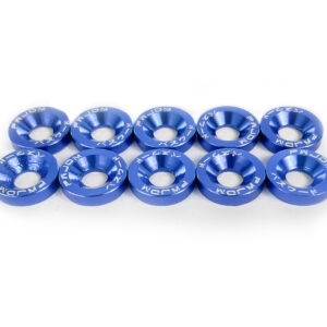 M6 Washers and Bolts Low Rise - Blue