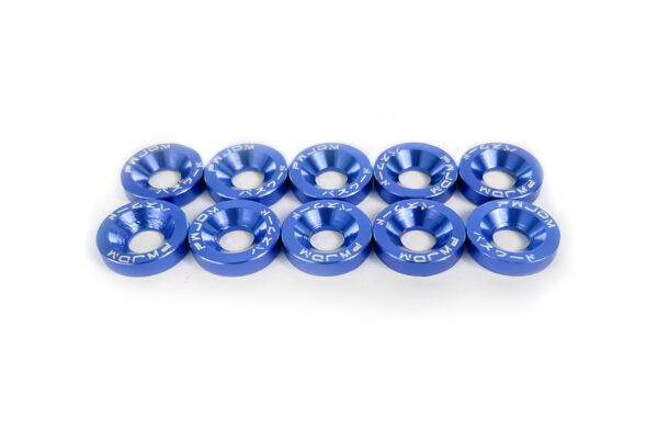 M6 Washers and Bolts Low Rise - Blue