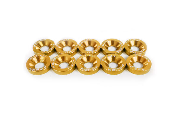 M6 Washers and Bolts Low Rise - Yellow