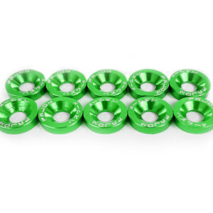 M6 Washers and Bolts Low Rise - Green