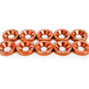 M6 Washers and Bolts Low Rise - Orange