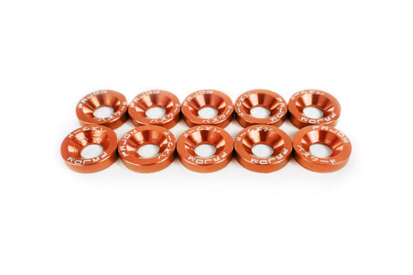 M6 Washers and Bolts Low Rise - Orange