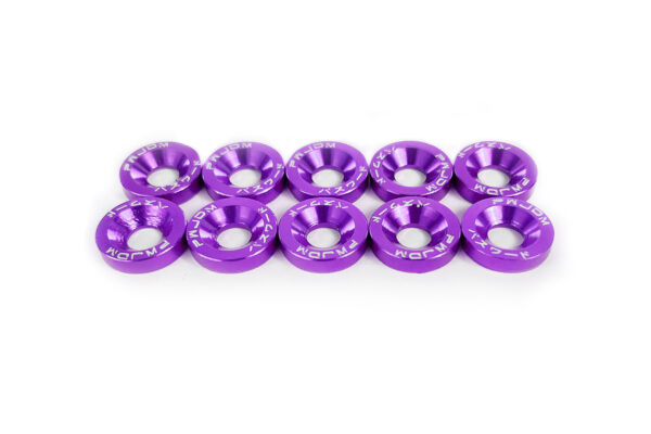 M6 Washers and Bolts Low Rise - Purple