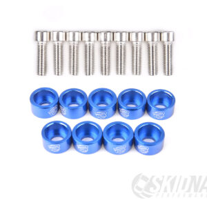 M8 Anodised Washers and Bolts – Blue