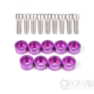 M8 Anodised Washers and Bolts – Purple