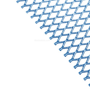 Aluminium wire mesh blue
