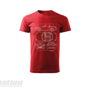 MX-5 NC SkidNation T-shirt blueprint red