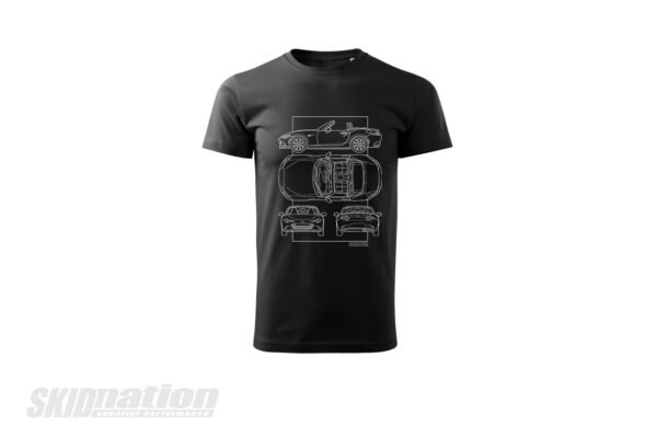 MX-5 ND SkidNation T-shirt blueprint black