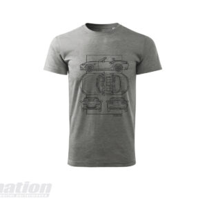 MX-5 ND SkidNation T-shirt blueprint gray