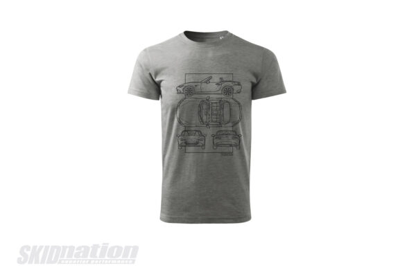 MX-5 ND SkidNation T-shirt blueprint gray