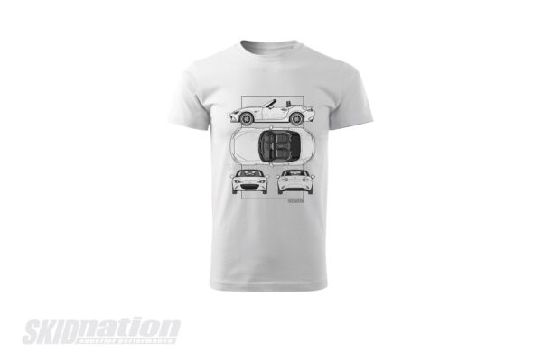 MX-5 ND SkidNation T-shirt blueprint white