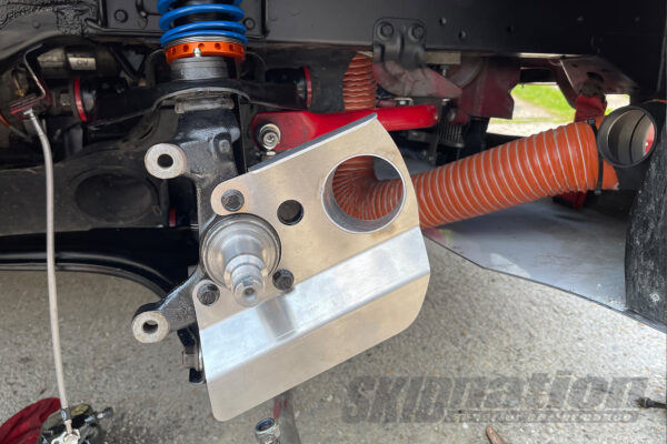 MX-5 brake duct installed side