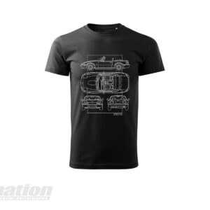 MX-5 NA SkidNation T-shirt blueprint black