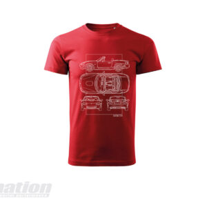 MX-5 NB SkidNation T-shirt blueprint red