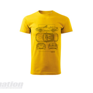 MX-5 NB SkidNation T-shirt blueprint yellow
